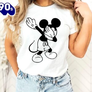 Disney Mickey Dabbing Family Shirt Funny Mickey Kids Tee Matching Disney Vacation Outfits
