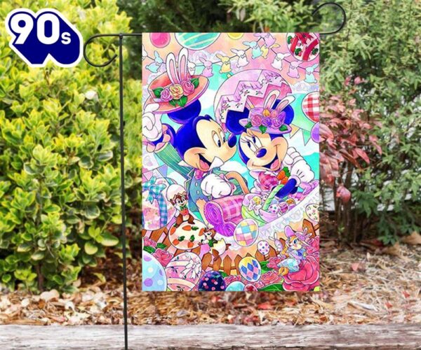Disney Mickey Minnie8 Double Sided Printing Garden Flag Mickey Christmas Flag