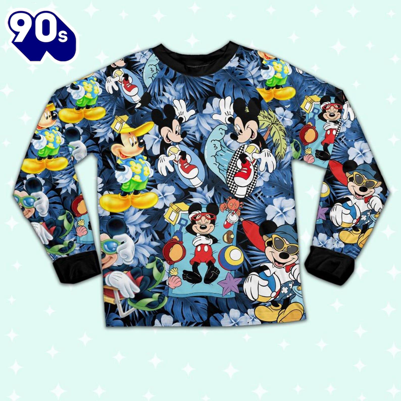 Disney Mickey Mouse Summer Vacation - Family Disneyland Matching Pajamas Set Disney Mickey Mouse Summer Vacation - Family Disneyland Matching Pajamas Set