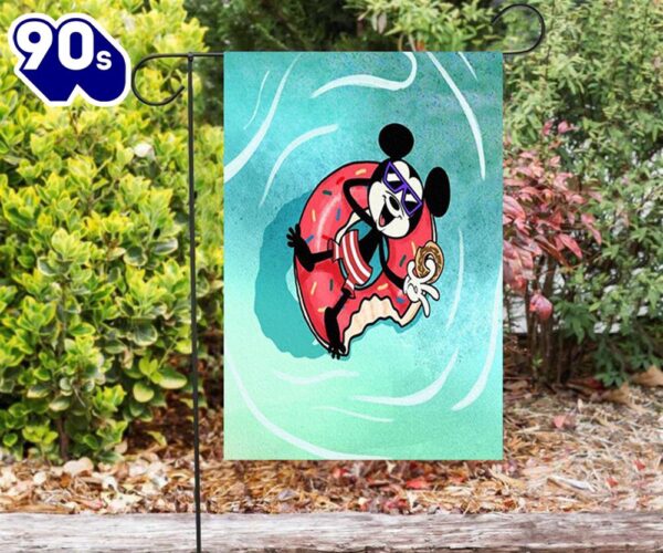 Disney Mickey Pool1 Double Sided Printing Garden Flag Mickey Christmas Flag