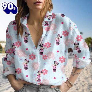 Disney Minnie Mouse Floral Blouse…