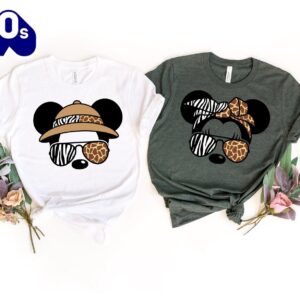 Disney Safari Couple Shirts Mickey…