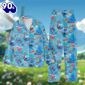 Disney Stitch Pajamas Set, Stitch And Lilo Summer Holiday Pajamas
