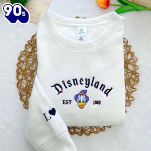Disneyland Donald Duck Embroidered Sweatshirt For Man And Women