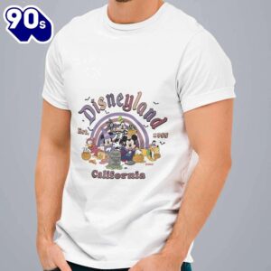 Disneyland Est 1955 California Mickey Minnie Pluto Goofy Donald Duck Halloween T-shirt