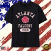 Distressed Atlanta Falcons 1966 National Football Conference logo T Shirt, Viral 2D Graphic Tee