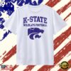 Distressed K State Wildcats Football Logo T Shirt, Viral 2D Graphic Tee