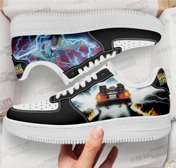 DMC-12 Delorean Back To The Future Custom Air Sneakers