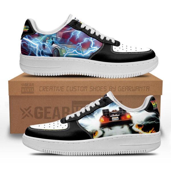 DMC-12 Delorean Back To The Future Custom Air Sneakers