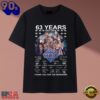 Doctor Who 63 Years 1963 2026 All Doctors Cast Signatures T Shirt, Trending Music 2D Tee