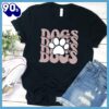 Dogs Paw Wavy Colored Print T-Shirt Gift Mom