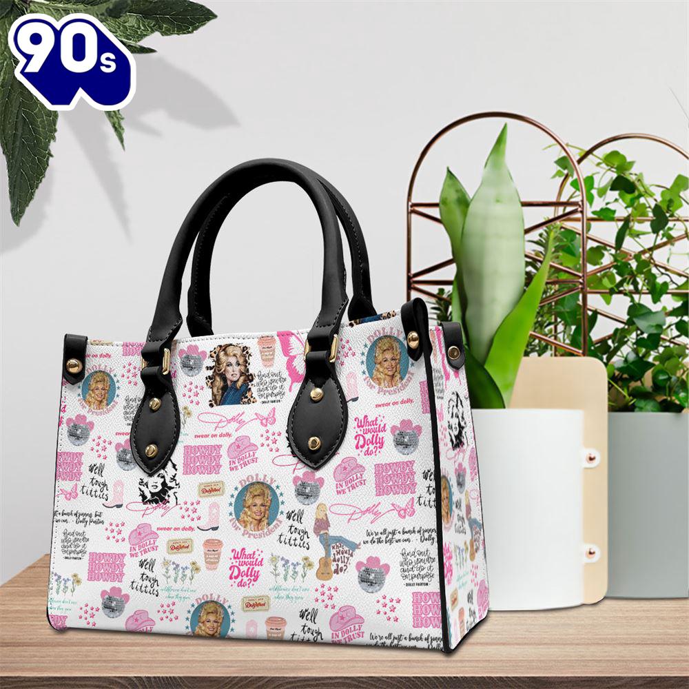 Dolly Parton Love For Fan Leather HandBag Gift For Christmas Dolly Parton Love For Fan Leather HandBag Gift For Christmas