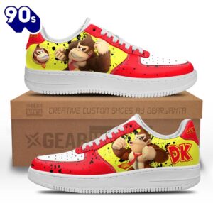 Donkey Kong Air Sneakers Custom For Gamer Shoes