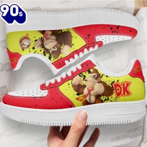 Donkey Kong Air Sneakers Custom For Gamer Shoes