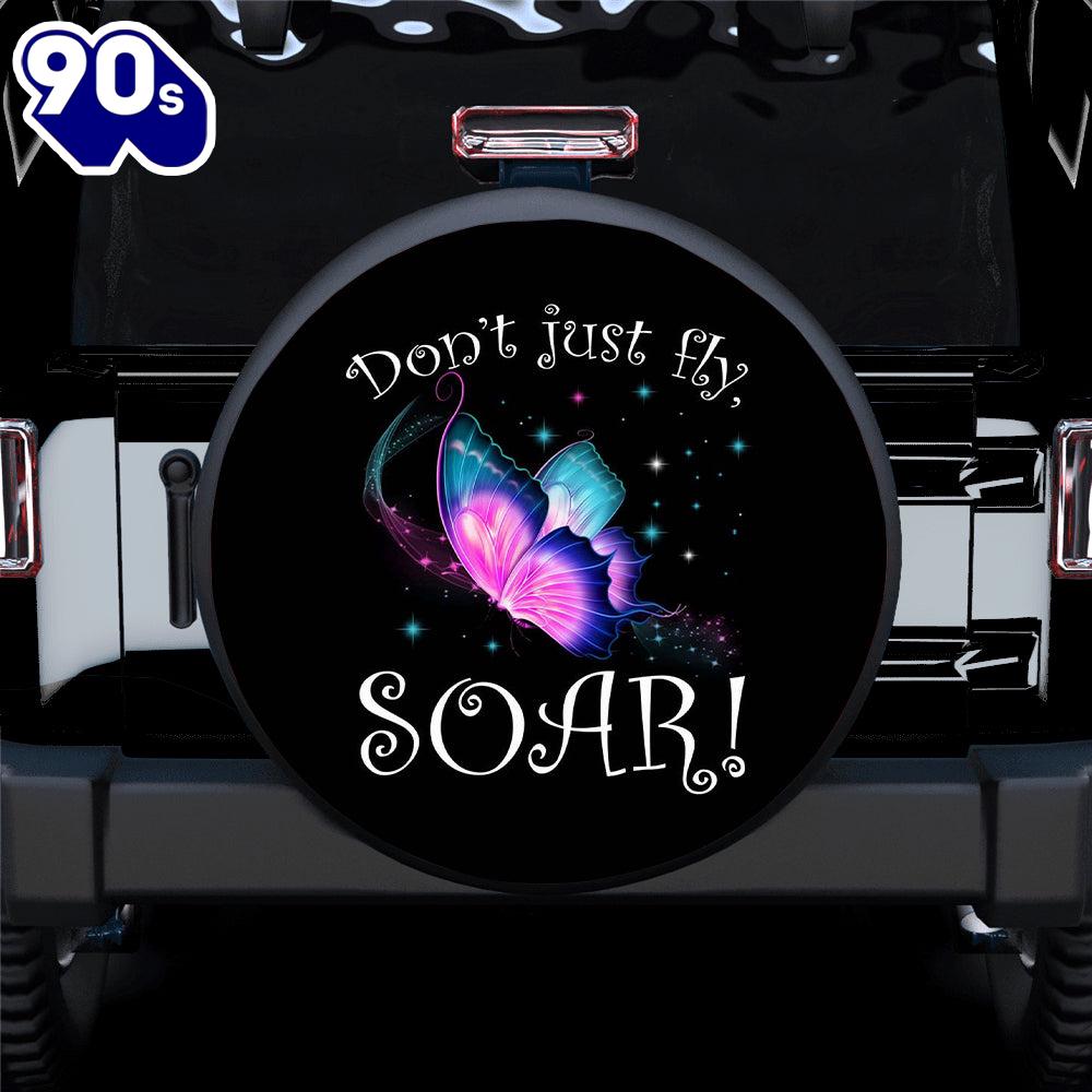 Hippie Tire Covers Don't Just Fly Soar (Butterfly) Spare Tire Covers Gift For Campers Hippie Tire Covers Don't Just Fly Soar (Butterfly) Spare Tire Covers Gift For Campers