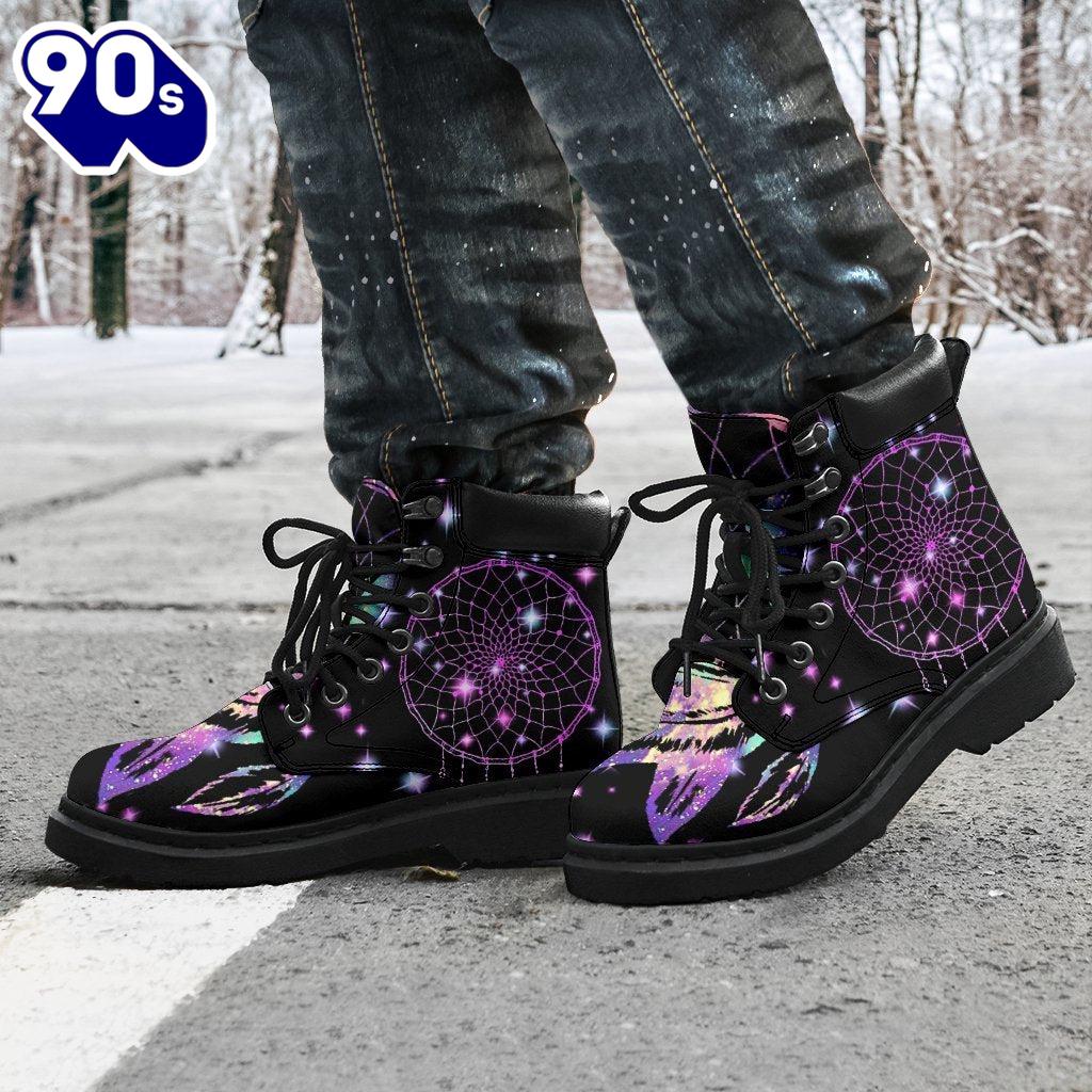 Dream Catcher Leather Boots Shoes Gift Idea Dream Catcher Leather Boots Shoes Gift Idea