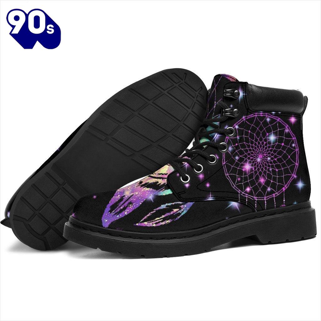 Dream Catcher Leather Boots Shoes Gift Idea Dream Catcher Leather Boots Shoes Gift Idea