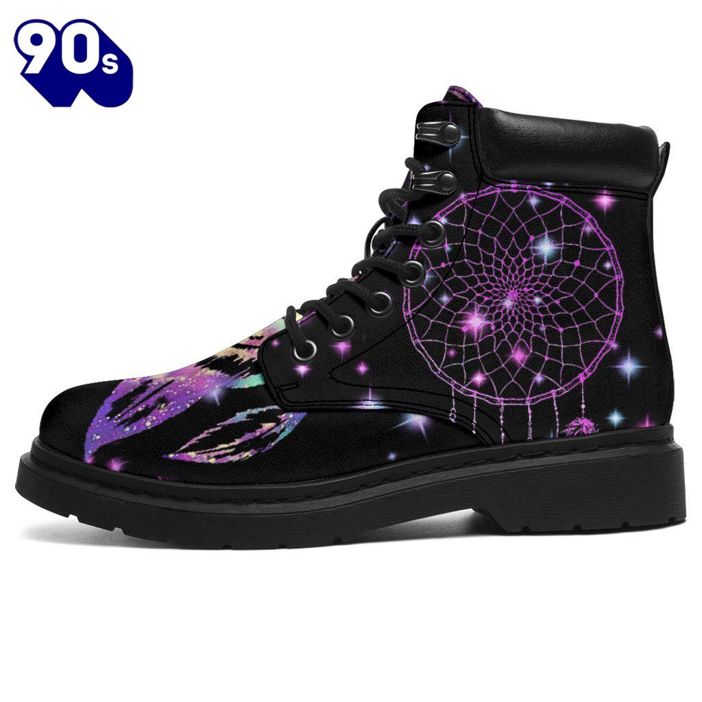 Dream Catcher Leather Boots Shoes Gift Idea Dream Catcher Leather Boots Shoes Gift Idea