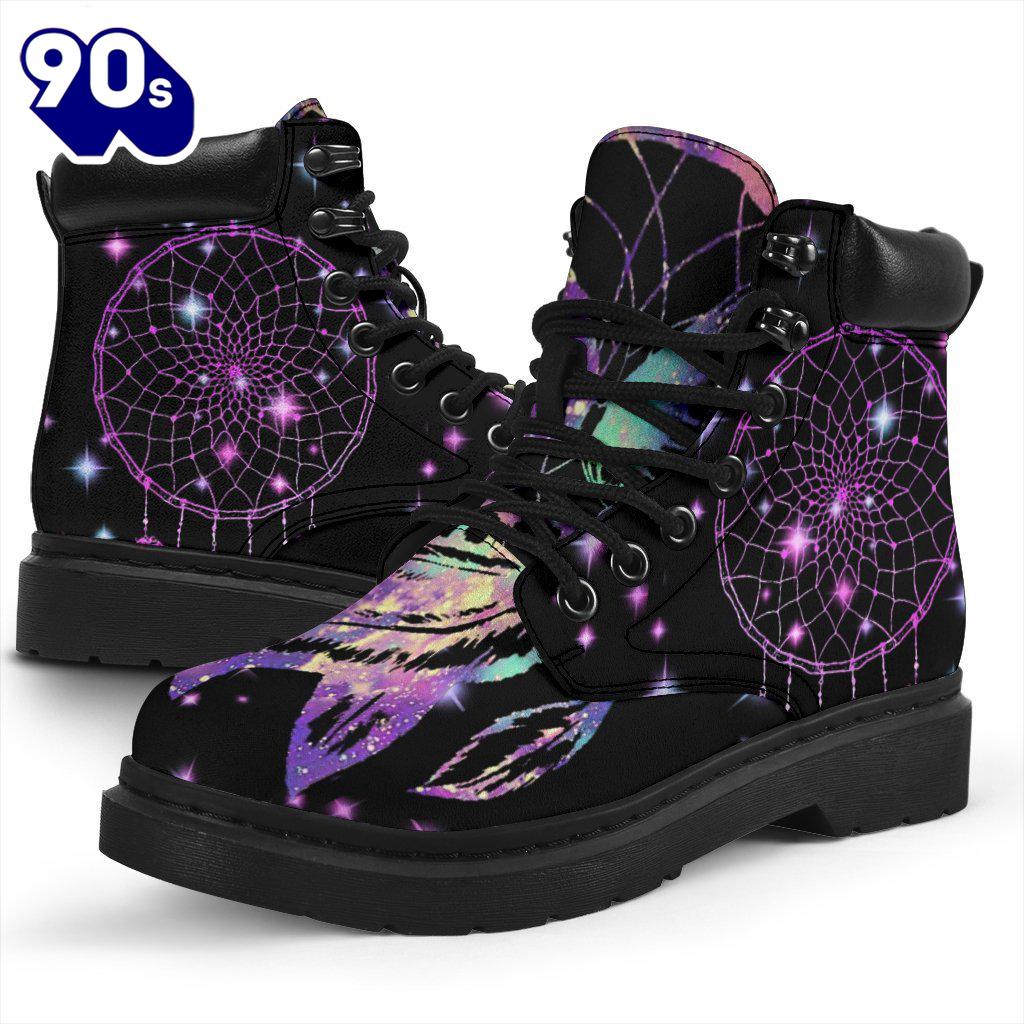 Dream Catcher Leather Boots Shoes Gift Idea Dream Catcher Leather Boots Shoes Gift Idea