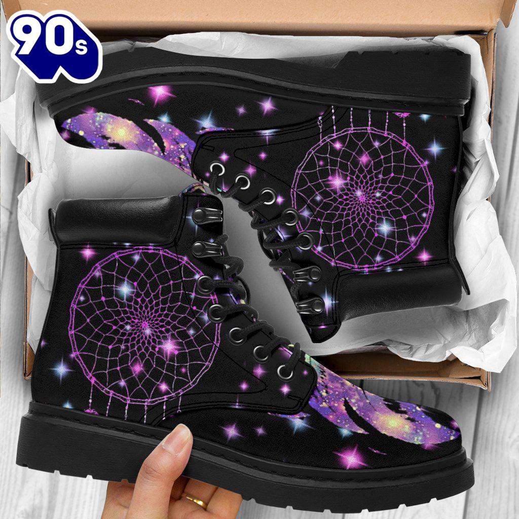 Dream Catcher Leather Boots Shoes Gift Idea Dream Catcher Leather Boots Shoes Gift Idea
