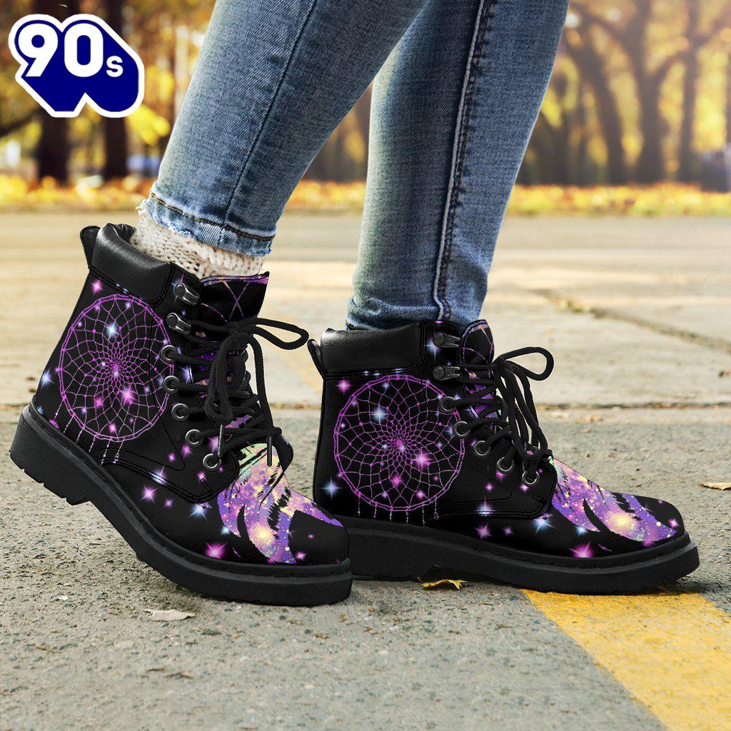 Dream Catcher Leather Boots Shoes Gift Idea Dream Catcher Leather Boots Shoes Gift Idea