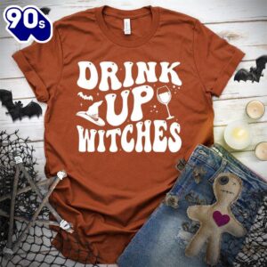 Drink Up Witches T-Shirt Gift…