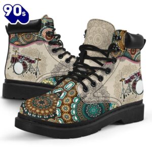 Drum Vintage Mandala Asboot All Season Boots