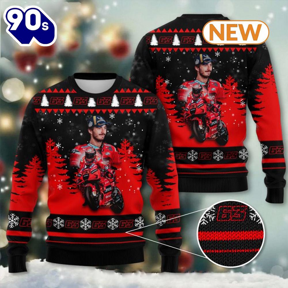 Ducati Lenovo Team x Francesco Bagnaia Ugly Sweater Ducati Lenovo Team x Francesco Bagnaia Ugly Sweater