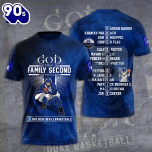 Duke Blue Devils Men’s Basketball 3D Apparel For Man And Women