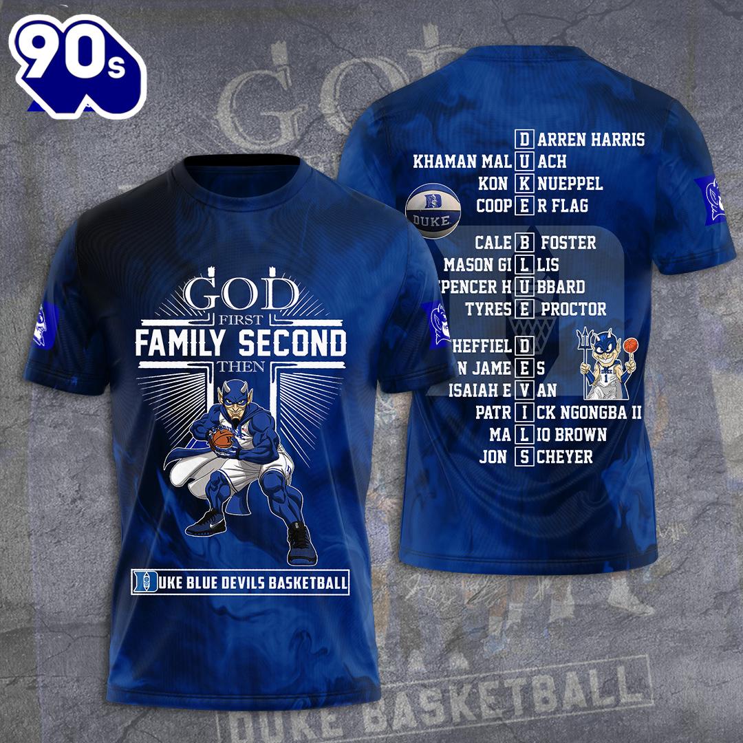 Duke Blue Devils Men's Basketball 3D Apparel For Man And Women Duke Blue Devils Men's Basketball 3D Apparel For Man And Women