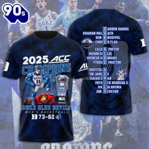 Duke Blue Devils Men’s Basketball 3D Apparel Gift For Fans