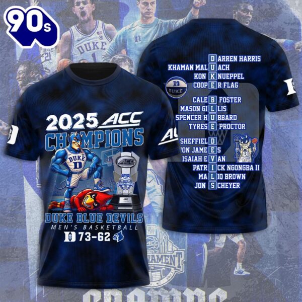 Duke Blue Devils Men’s Basketball 3D Apparel Gift For Fans