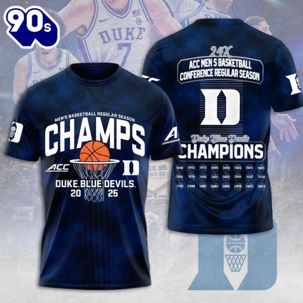Duke Blue Devils Men’s Basketball 3D Apparel New Trend