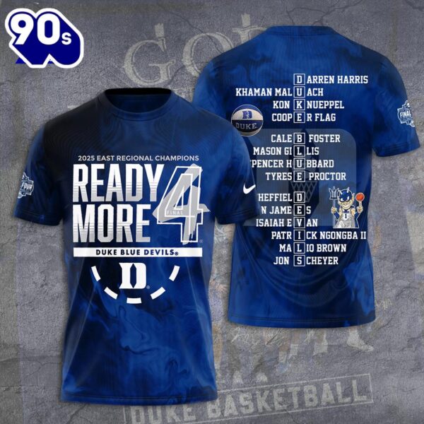 Duke Blue Devils Men’s Basketball 3D Apparel Summer 2025 Shirt