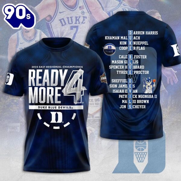 Duke Blue Devils Men’s Basketball 3D Apparel Summer 2025 Shirt