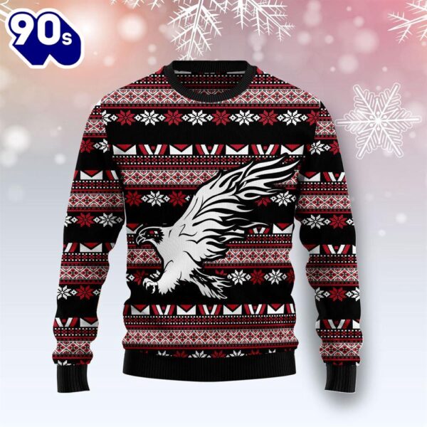 Christmas 2024  Eagle Native Ugly Christmas Sweater