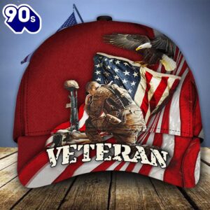 Eagle US Flag Pride Veteran Classic Cap  Gift For Veteran Day