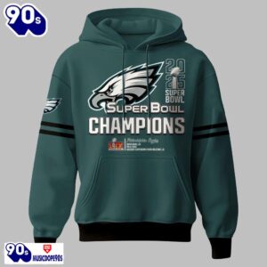 Eagles 2025 2X Super Bowl Champions Hoodie