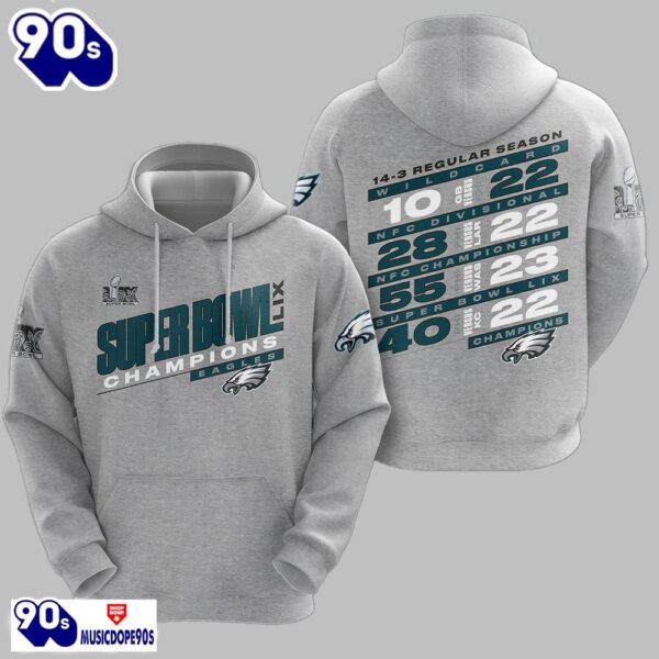 Eagles Super Bowl LIX Champions 13-3 Rregular Season Shirt