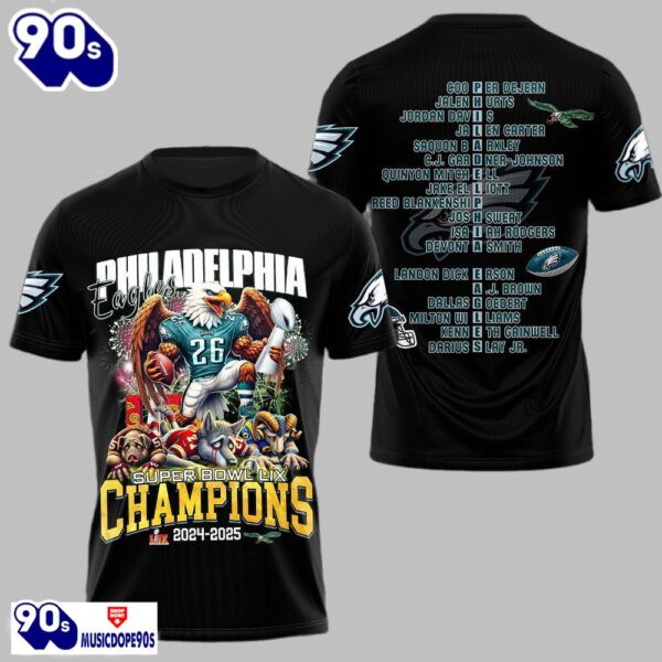 Eagles Super Bowl LIX Champions 2024-2025 Shirt