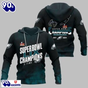 Eagles Super Bowl LIX Champions 2-Time Shirt