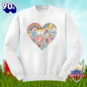 Easter Bunny In Heart Shirt Holiday 1 Easter Bunny In Heart Shirt Holiday