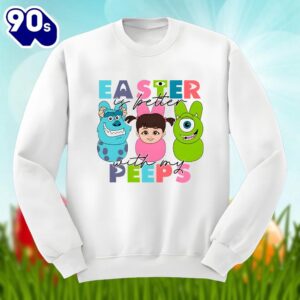 Easter Is Better With My Peeps Cartoon Character Shirt Idea 1 Easter Is Better With My Peeps Cartoon Character Shirt Idea
