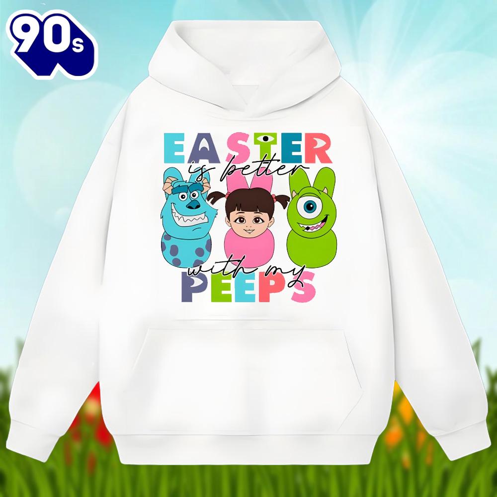 Easter Is Better With My Peeps Cartoon Character Shirt Idea Easter Is Better With My Peeps Cartoon Character Shirt Idea
