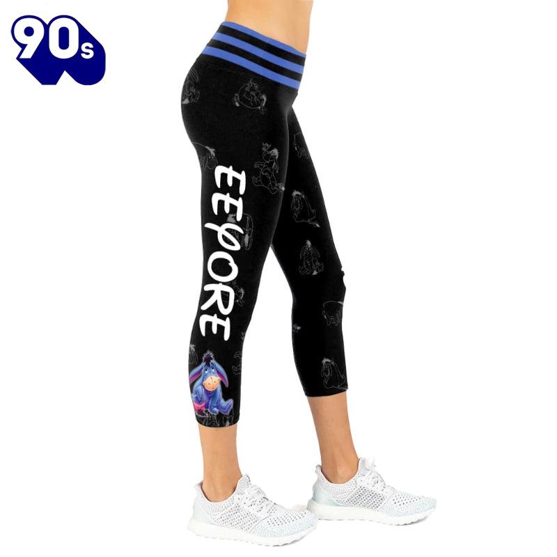Eeyore Custom Just A Girl Hoodie And Capris Leggings Set Eeyore Custom Just A Girl Hoodie And Capris Leggings Set