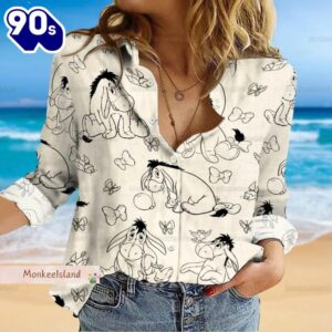 Eeyore Winnie The Pooh Linen-Look…