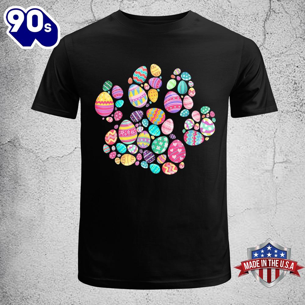 Eggs Colorful Dog Paw Cat Paw Easter's Day 2023 Shirt, Cute Easter Gifts Eggs Colorful Dog Paw Cat Paw Easter's Day 2023 Shirt, Cute Easter Gifts