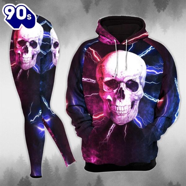 Electronic Skull Combo Hoodie And Leggings