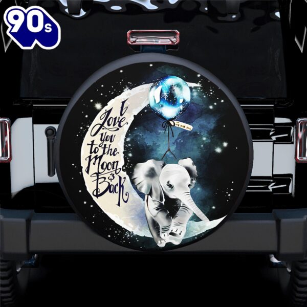 Elephant Moon Spare Tire Cover Gift For Campers
