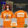 Ella Langley x Tennessee Volunteers Choosin Knoxville The Dandelion Tour 2026 Orange T Shirt, Viral 3D Music Tee